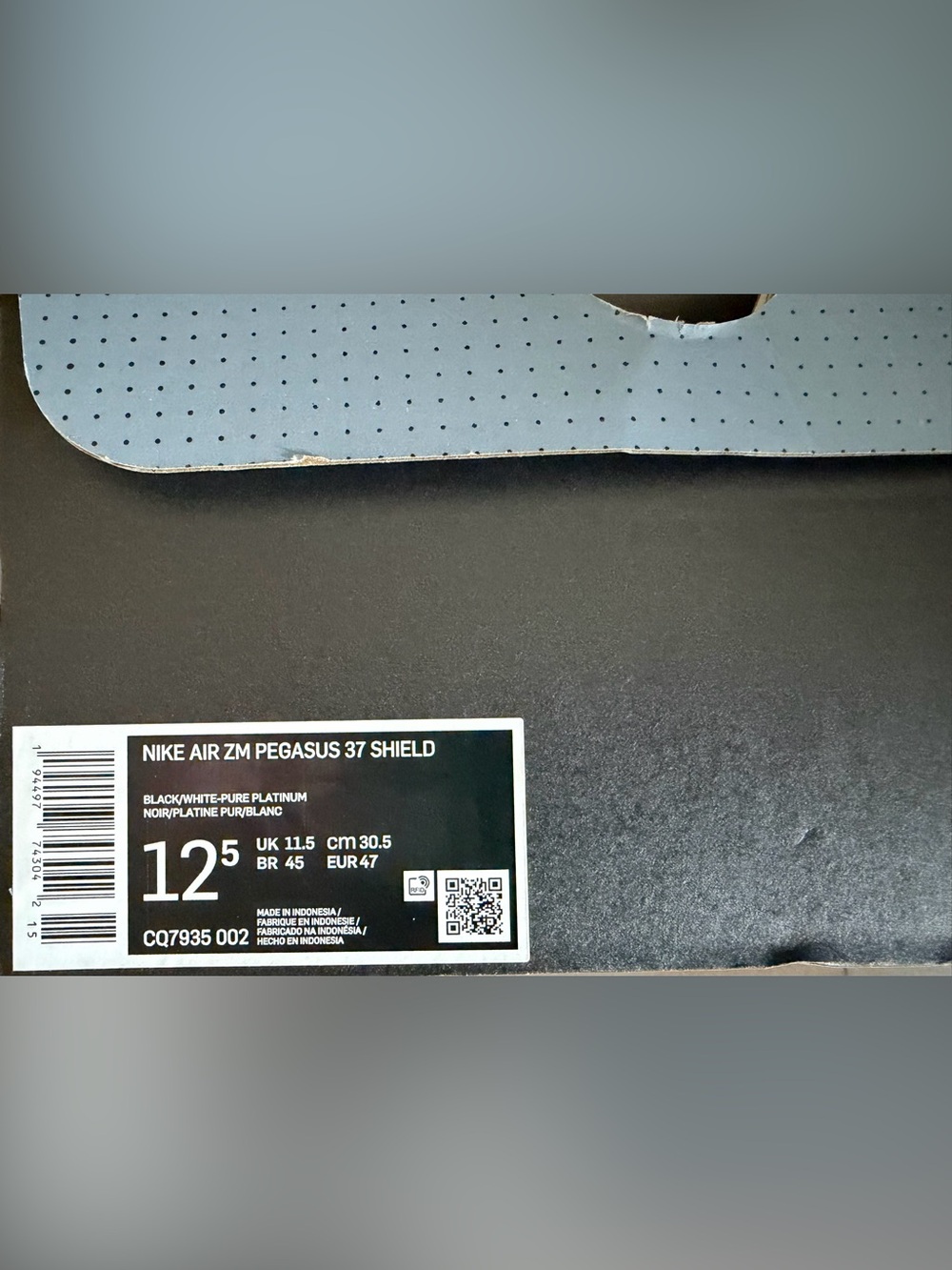 Nike Air Zoom Pegasus 37 Shield Running Shoes Size 12.5 NIB - Picture 11 of 11